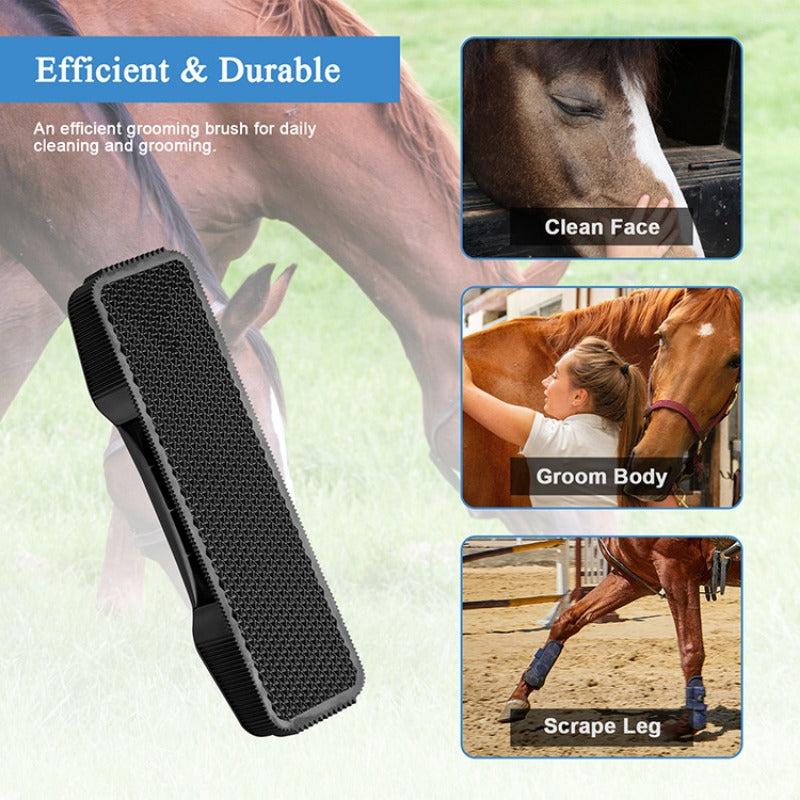 Pro Horse Grooming Massage Kit Pet Neat Comb Shedding Hair Face Cleaning