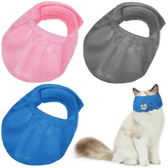 Breathable Cat Mesh Muzzles Anti Biting Adjustable Mouth Cover