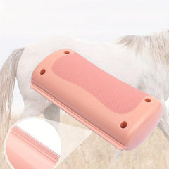 2-in-1 Horse Grooming Tool: Sweat Scraper & Stripping Comb