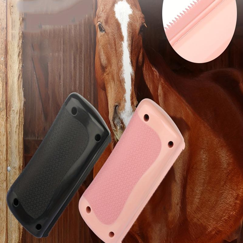 2-in-1 Horse Grooming Tool: Sweat Scraper & Stripping Comb