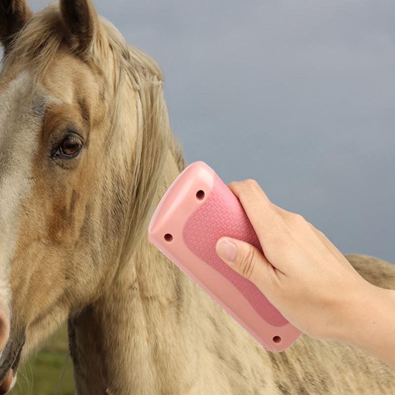 2-in-1 Horse Grooming Tool: Sweat Scraper & Stripping Comb