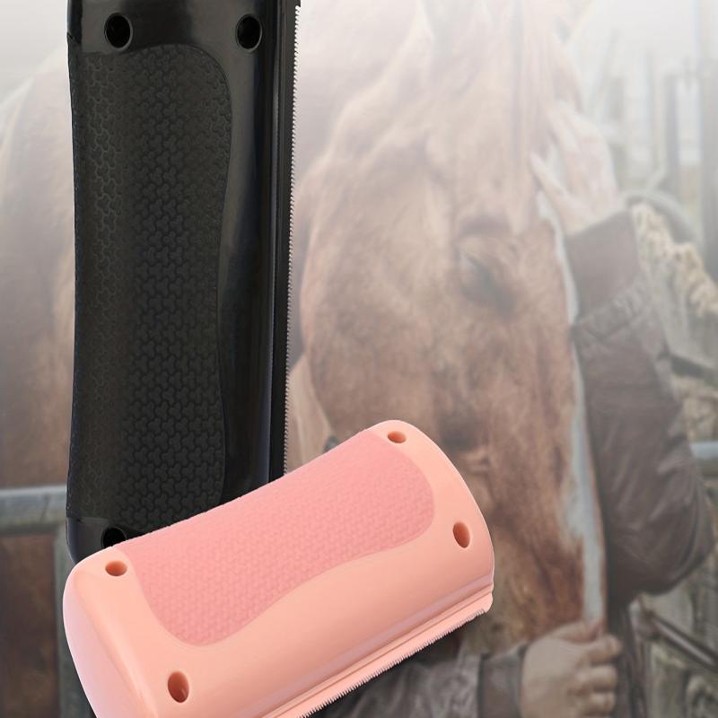 2-in-1 Horse Grooming Tool: Sweat Scraper & Stripping Comb