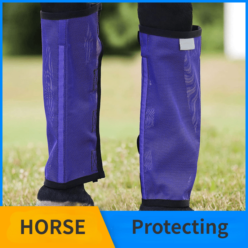 Professional Mesh Fly Boots for Horses - Insect and Debris Protection