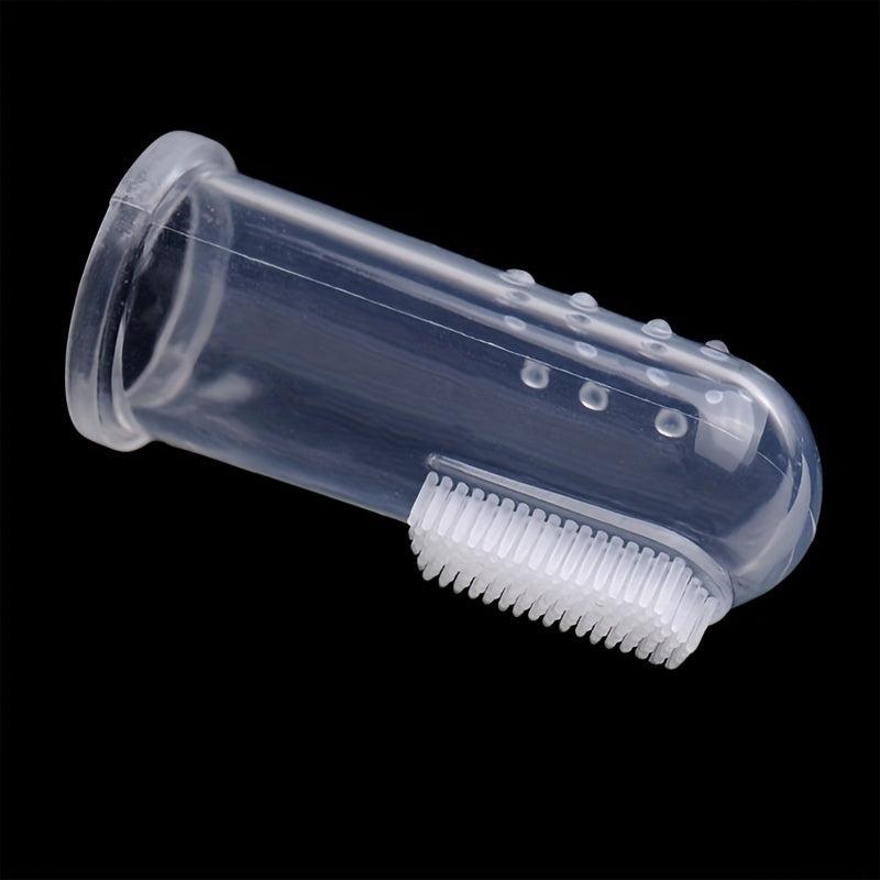 Silicone Fingertip Pet Toothbrush For Dog & Cat