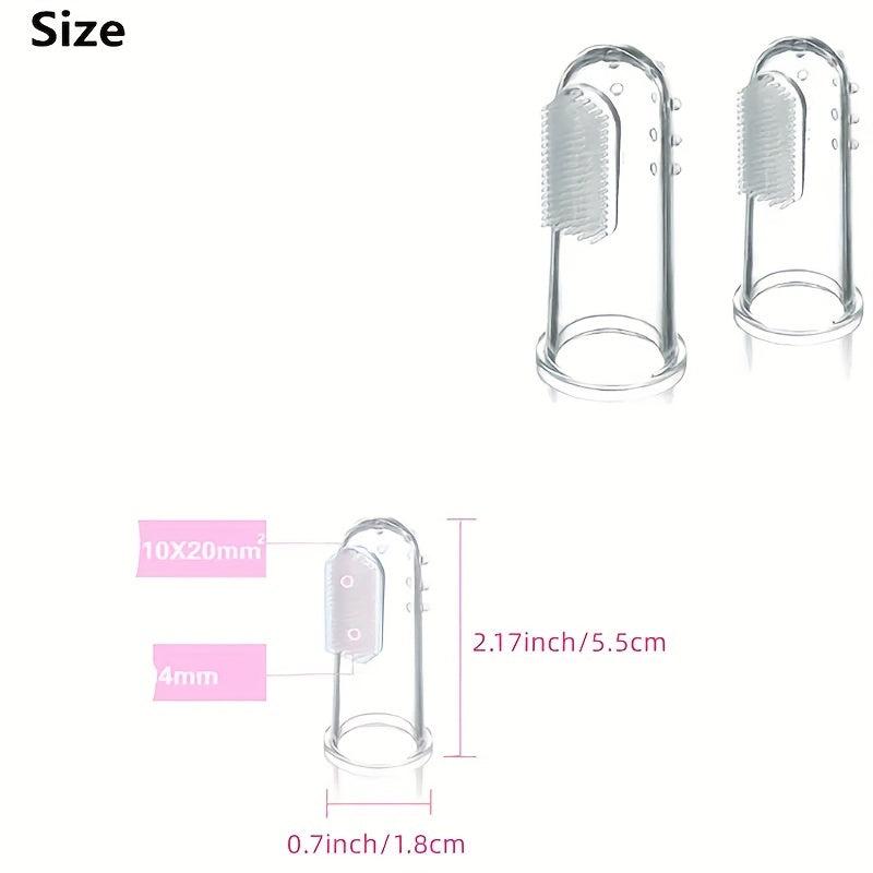 Silicone Fingertip Pet Toothbrush For Dog & Cat