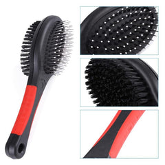 2-in-1 Pet Grooming Comb Double-Sided Pin Brush for Dogs and Cats
