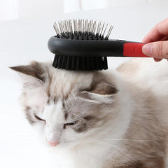 2-in-1 Pet Grooming Comb Double-Sided Pin Brush for Dogs and Cats