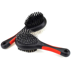 2-in-1 Pet Grooming Comb Double-Sided Pin Brush for Dogs and Cats