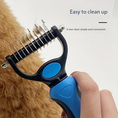 Double Sided Pet Grooming Tool Stainless Steel Dog Comb