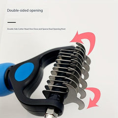 Double Sided Pet Grooming Tool Stainless Steel Dog Comb