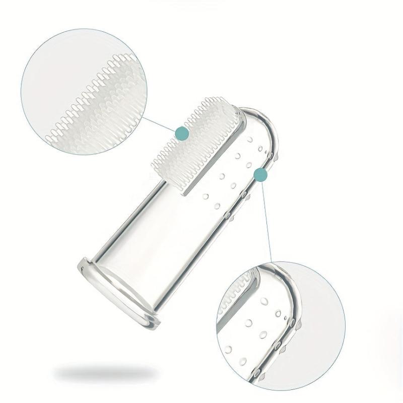 10pcs Pet Toothbrushes Soft Silicone Dog Finger Tothbrush Washable