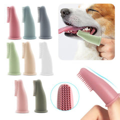 4pcs Soft Bristle Dog Finger Toothbrushes