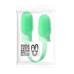 Pet Double Finger Toothbrush Soft Bristle Dog Toothbrush