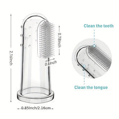 Pet Teeth Cleaning Brush for Dogs and Cats Soft Silicone Toothbrush