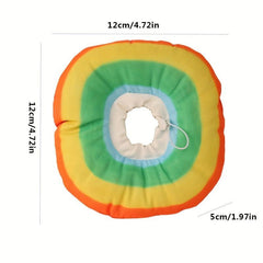 Rainbow Waterproof Cat Cone Collar Anti Bite Wound Healing Protective Collar