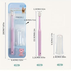 Pet Cleaning Supplies Set Pet Toothbrush Cat Dog Finger Toothbrush