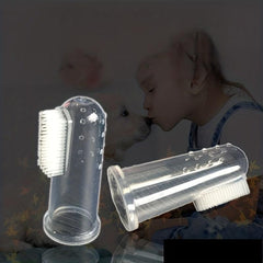 3pcs Pet Finger Toothbrush Set Dog Cat Toothbrushes Latex Finger Cot Brushes