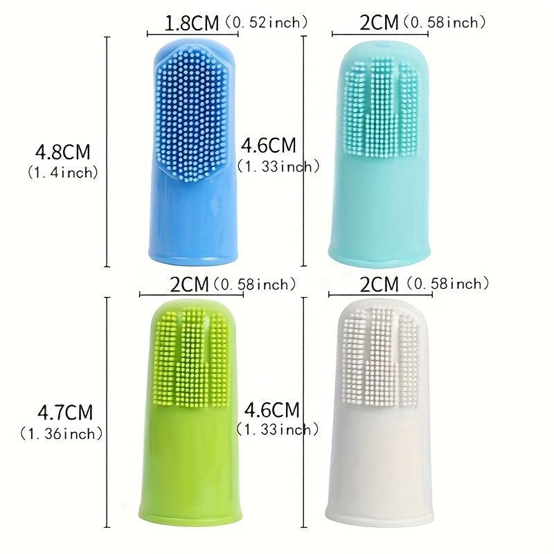 5pcs Dog Toothbrushes Soft Silicone Pet Finger Toothbrush
