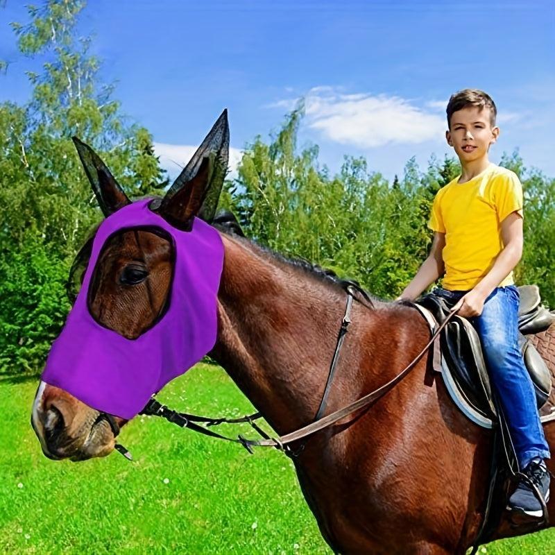 Fine Mesh Horse Fly Mask Anti-mosquito Breathable Comfortable Horse Mask