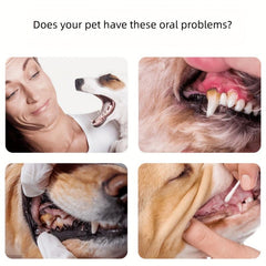 8pcs Double Headed Dog Toothbrush Set for Oral Cleaning