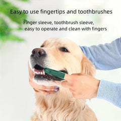 8pcs Double Headed Dog Toothbrush Set for Oral Cleaning