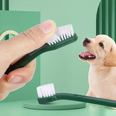 8pcs Double Headed Dog Toothbrush Set for Oral Cleaning