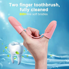 Dog Finger Toothbrush Kit for Easy Dental Care