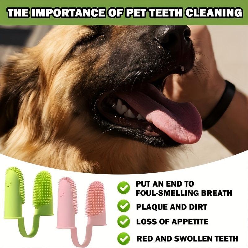 3pcs Pet Finger Toothbrushes for Dogs Dental Care