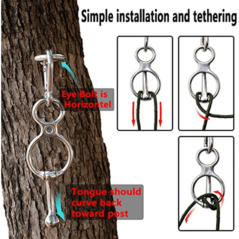Durable Horse Tie Ring - Essential Tack for Secure Ties
