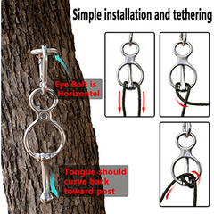 Durable Horse Tie Ring - Essential Tack for Secure Ties