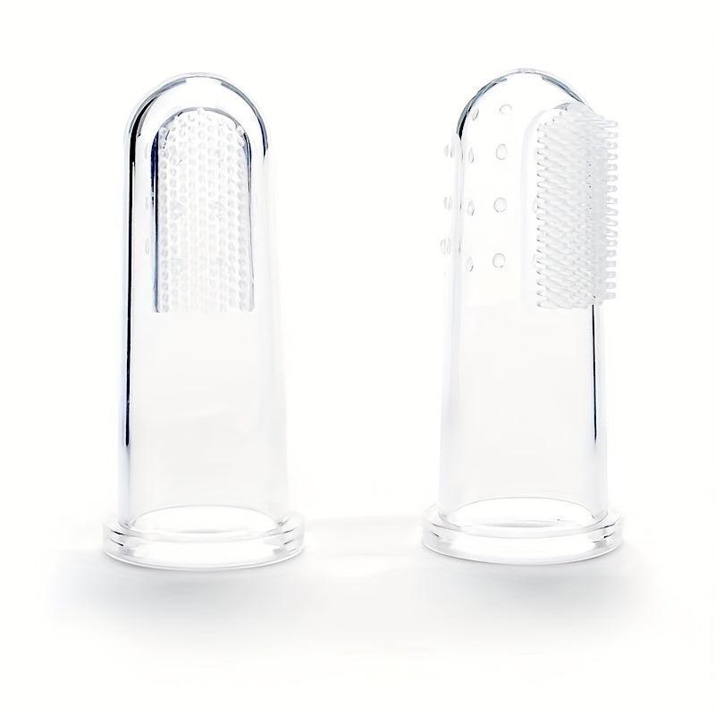 Soft Dog Toothbrush Set with Finger Brush for Dogs and Cats