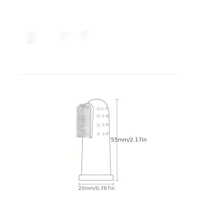 Soft Dog Toothbrush Set with Finger Brush for Dogs and Cats