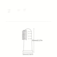 Soft Dog Toothbrush Set with Finger Brush for Dogs and Cats