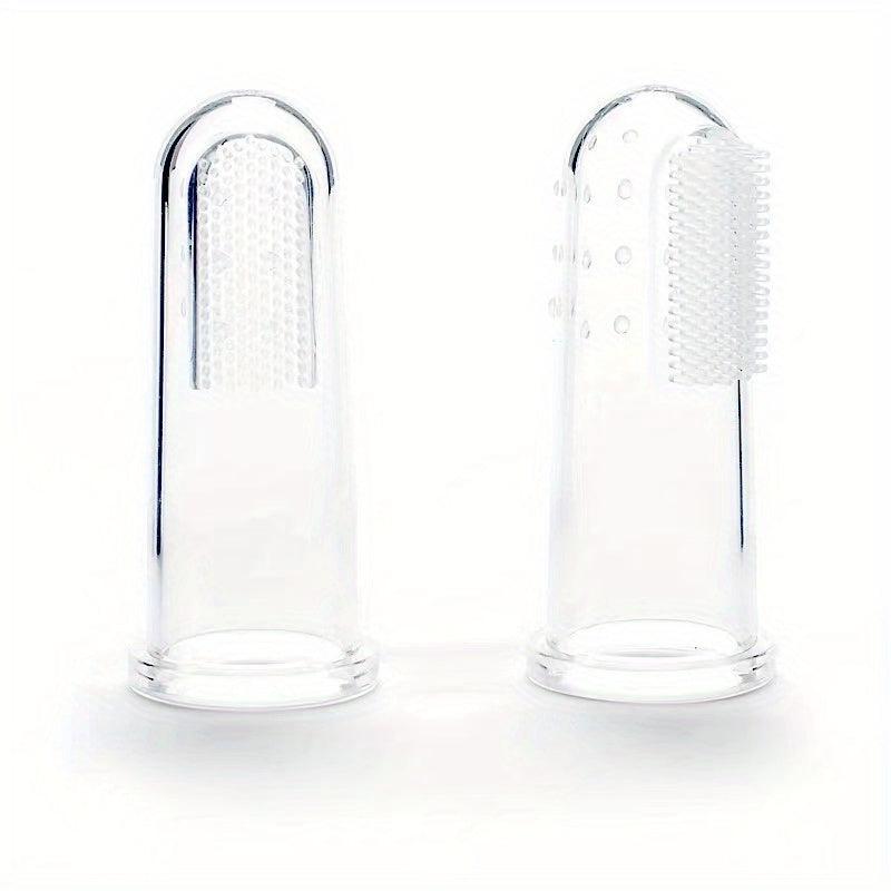 Soft Dog Toothbrush Set with Finger Brush for Dogs and Cats