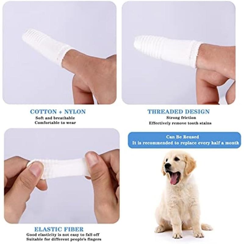 Dog Finger Toothbrushes Pack - Oral Cleaning for Dog Cats