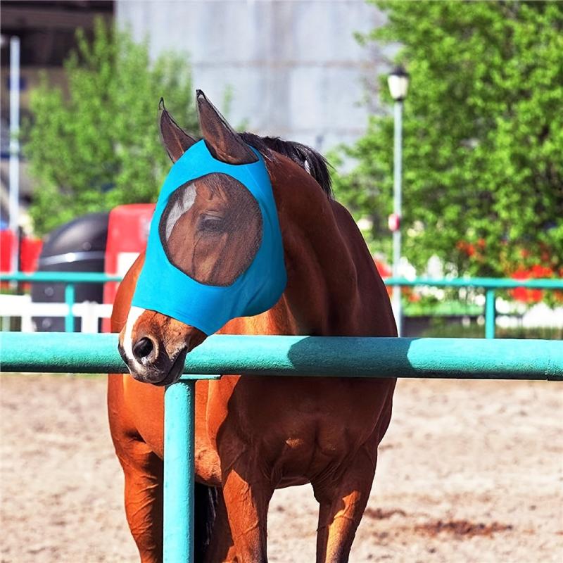 Durable Horse Fly Mask with Eyes and Ear Protection