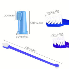 Double Heads Dog Toothbrush Teeth Cleaning Bad Breath Care Tooth Brush