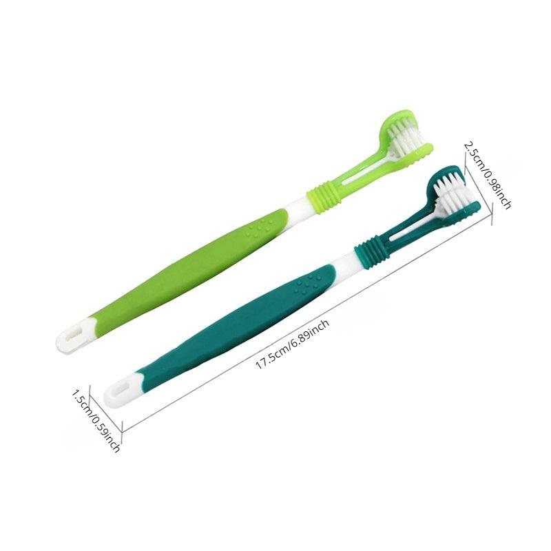 1pc 3-Sided Dog Toothbrush for Clean Teeth & Fresh Breath