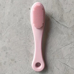 Dog Finger Toothbrush Soft Silicone Brush Dog Toothbrush With Handle