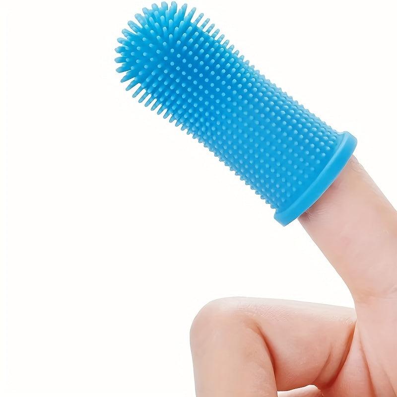 Silicone Fingertip Pet Toothbrushes Set For Dog & Cat