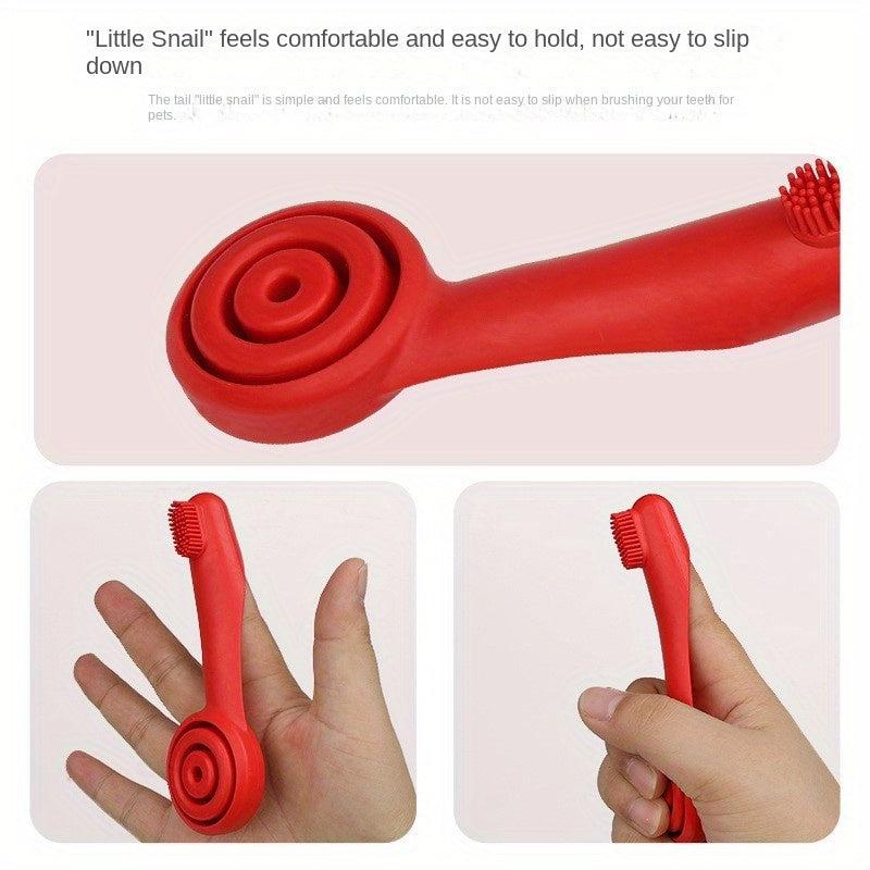 Soft Dog Finger Toothbrush Portable Easy To Hold Dog Teeth Cleaning