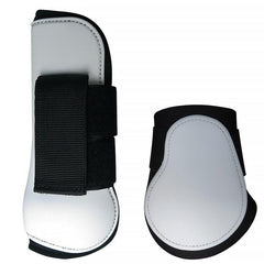 Front Legs Horse Leg Protectors PU Shell Elastic Cushioning Pad Hook And Loop