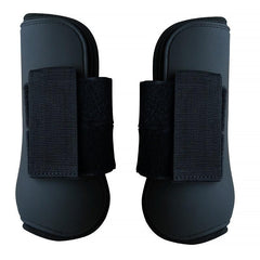 Front Legs Horse Leg Protectors PU Shell Elastic Cushioning Pad Hook And Loop