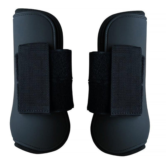 Front Legs Horse Leg Protectors PU Shell Elastic Cushioning Pad Hook And Loop