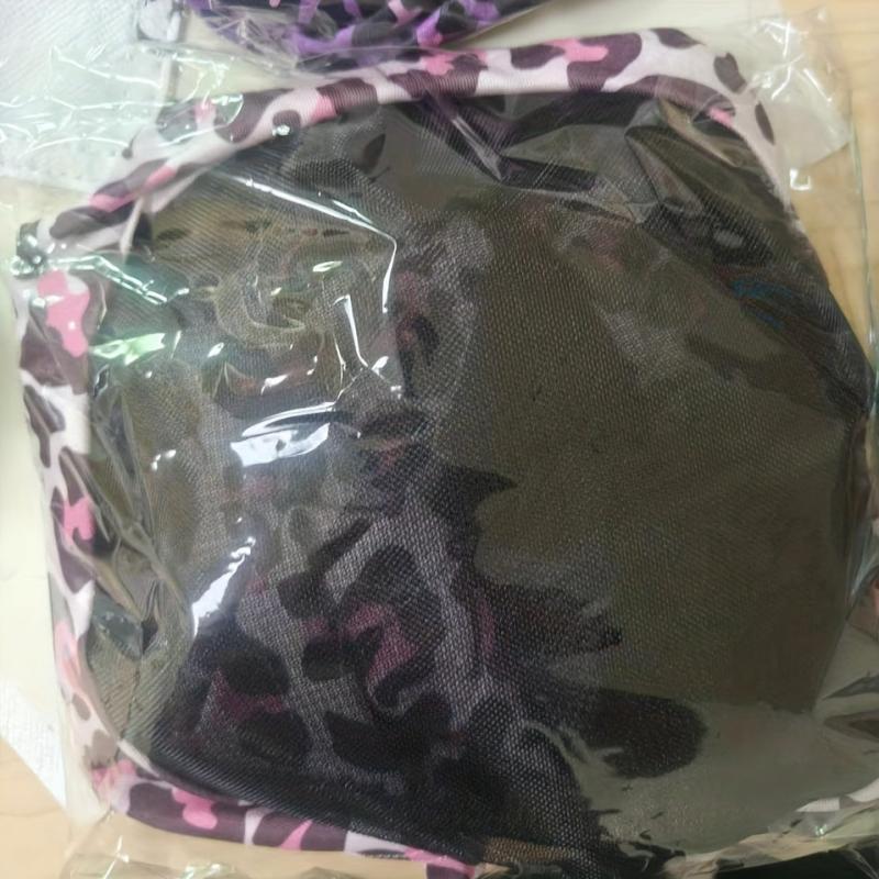 Comfortable Horse Fly Mask with Ears Elasticity Leopard Print Large