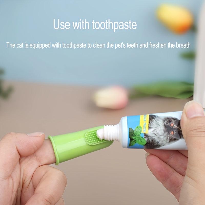 4pcs Pet Finger Toothbrush Oral Cleaning Products