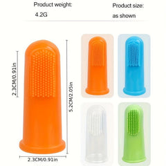 4pcs Pet Finger Toothbrush Oral Cleaning Products