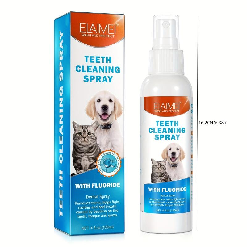 Pet Oral Cleaner Spray Freshens Breath Removes Stains