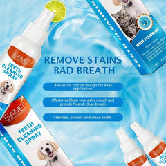 Pet Oral Cleaner Spray Freshens Breath Removes Stains