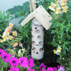 Wooden Insect House Bee Hotel Hanging Insect Hotel For Bee Butterfly Ladybirds